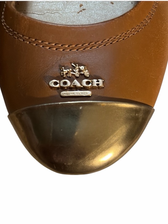 Coach Shoes - Coach Chelsea Ballet Flats 9.5 Saddle/Brass *CALLOUT